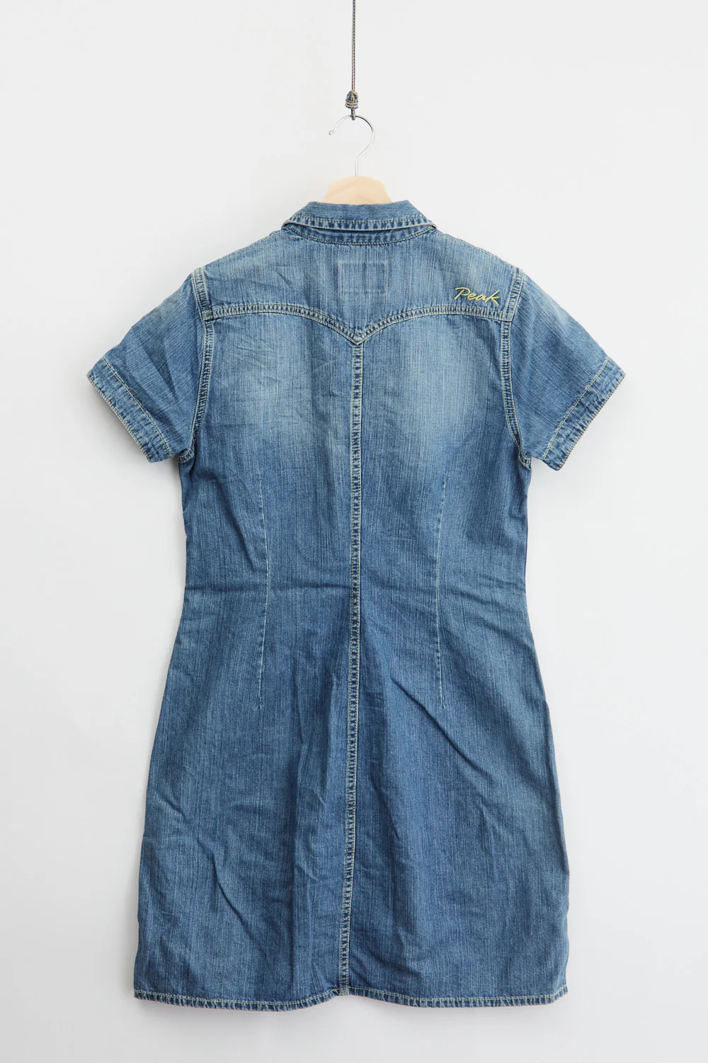 90's Peak Performance Denim Dress (L) - Image 2