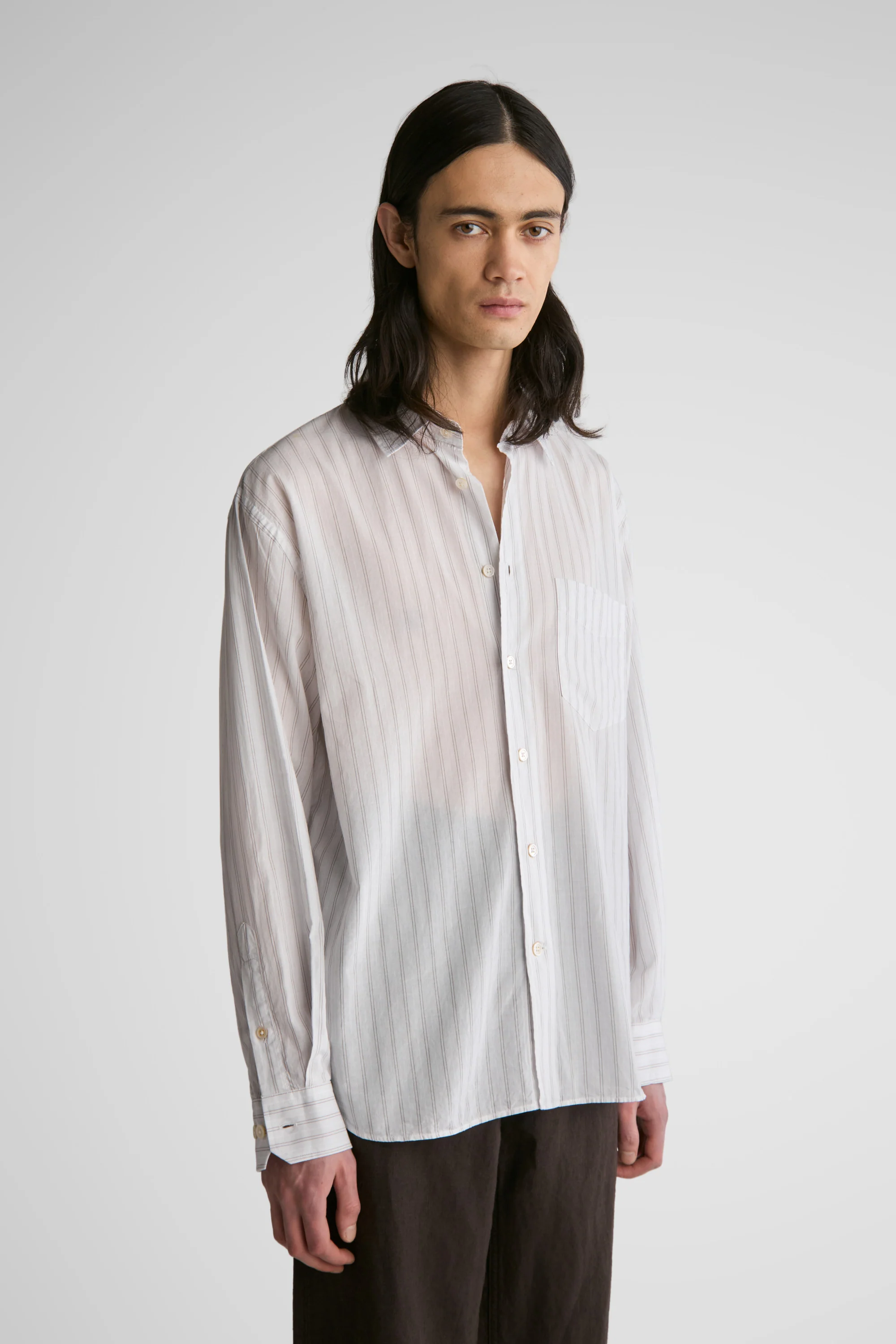 Brass Voile Stripe - Image 3