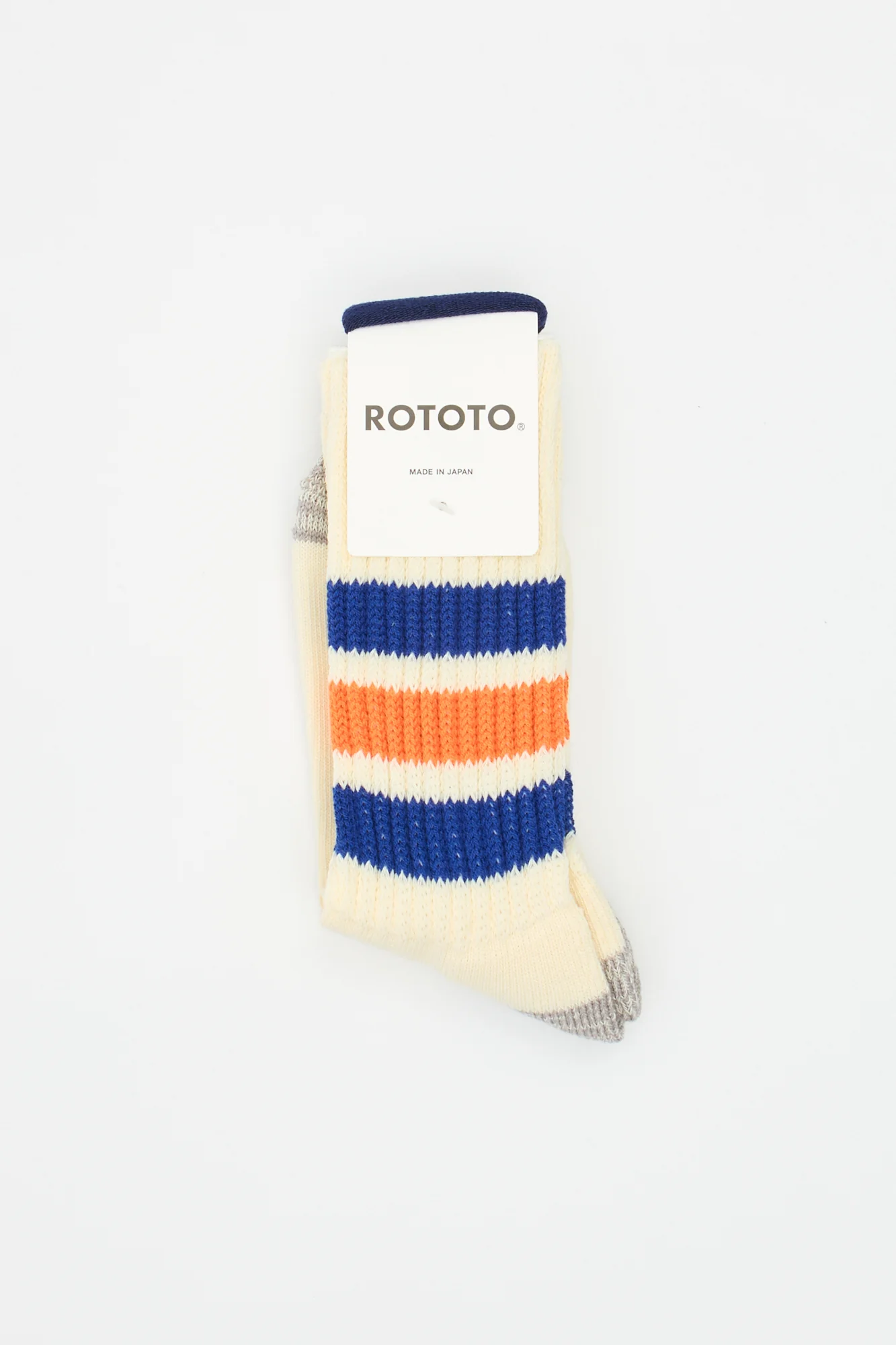 Coarse Ribbed Oldschool Crew Blue/Orange