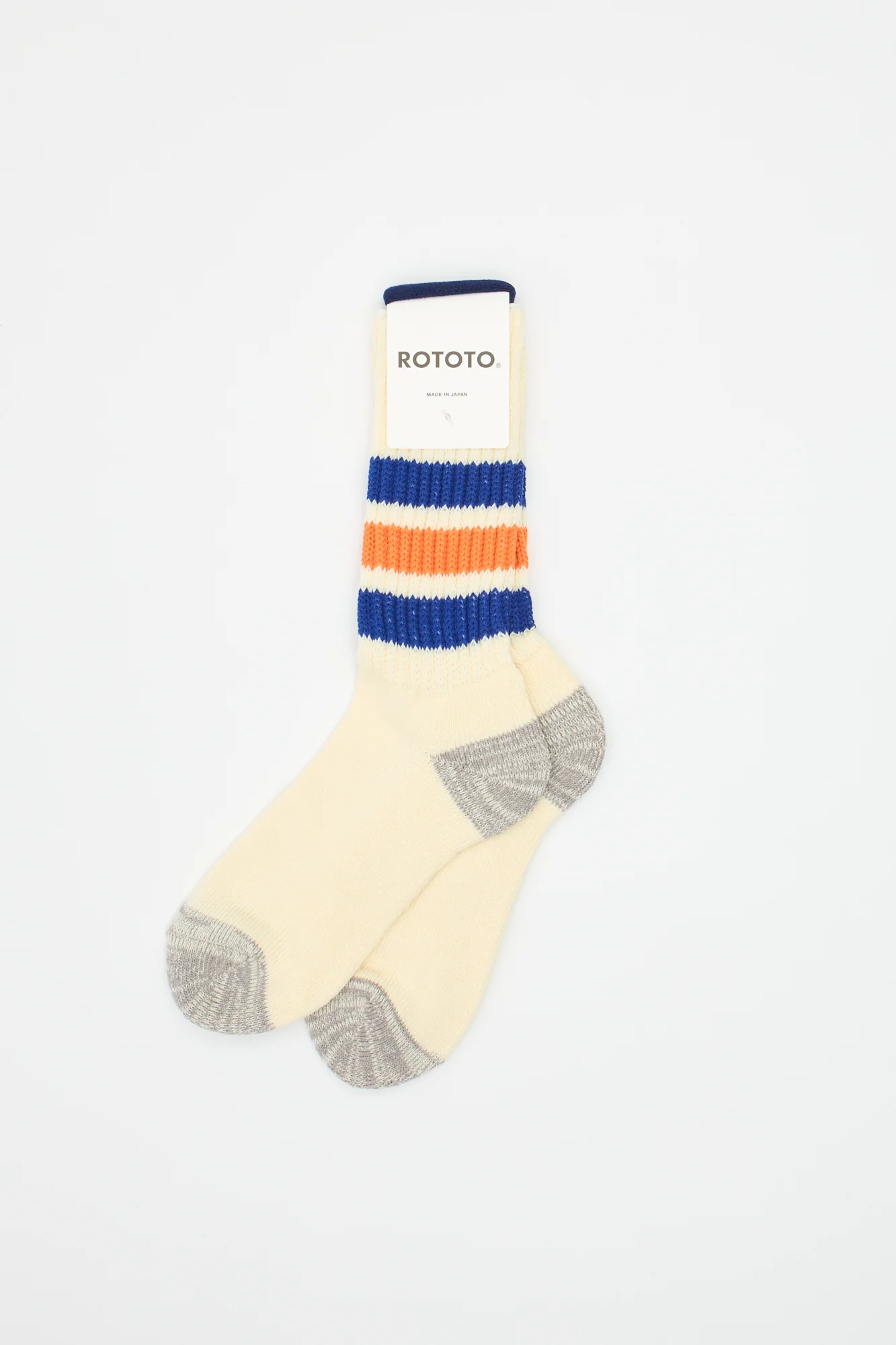 Coarse Ribbed Oldschool Crew Blue/Orange - Image 2