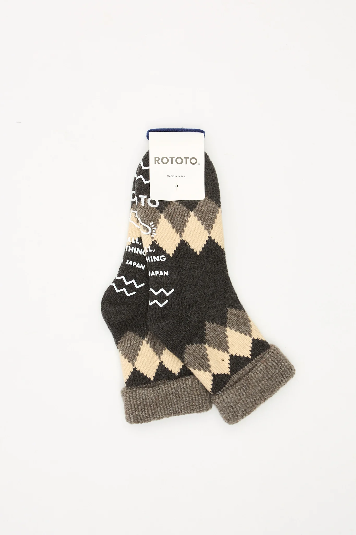 Comfy Room Socks Diamond Dark Grey/Charcoal - Image 2