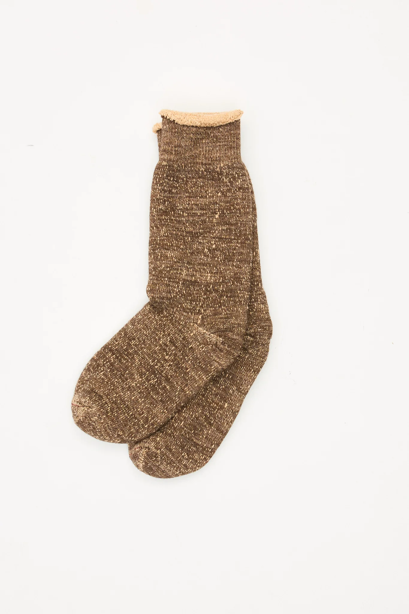 Double Face Merino & Cotton Dark Brown/Brown - Image 2