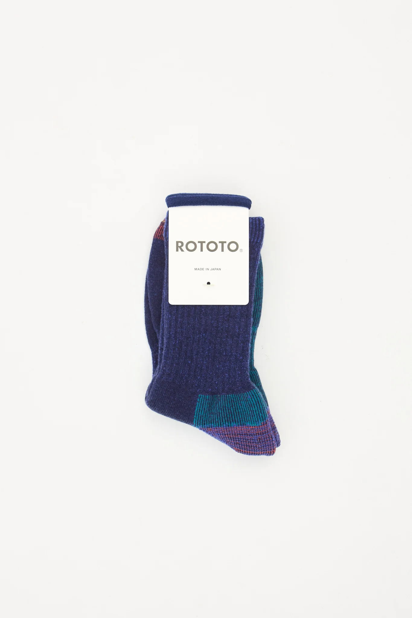 Double Face Merino Pile Socks Deep Blue