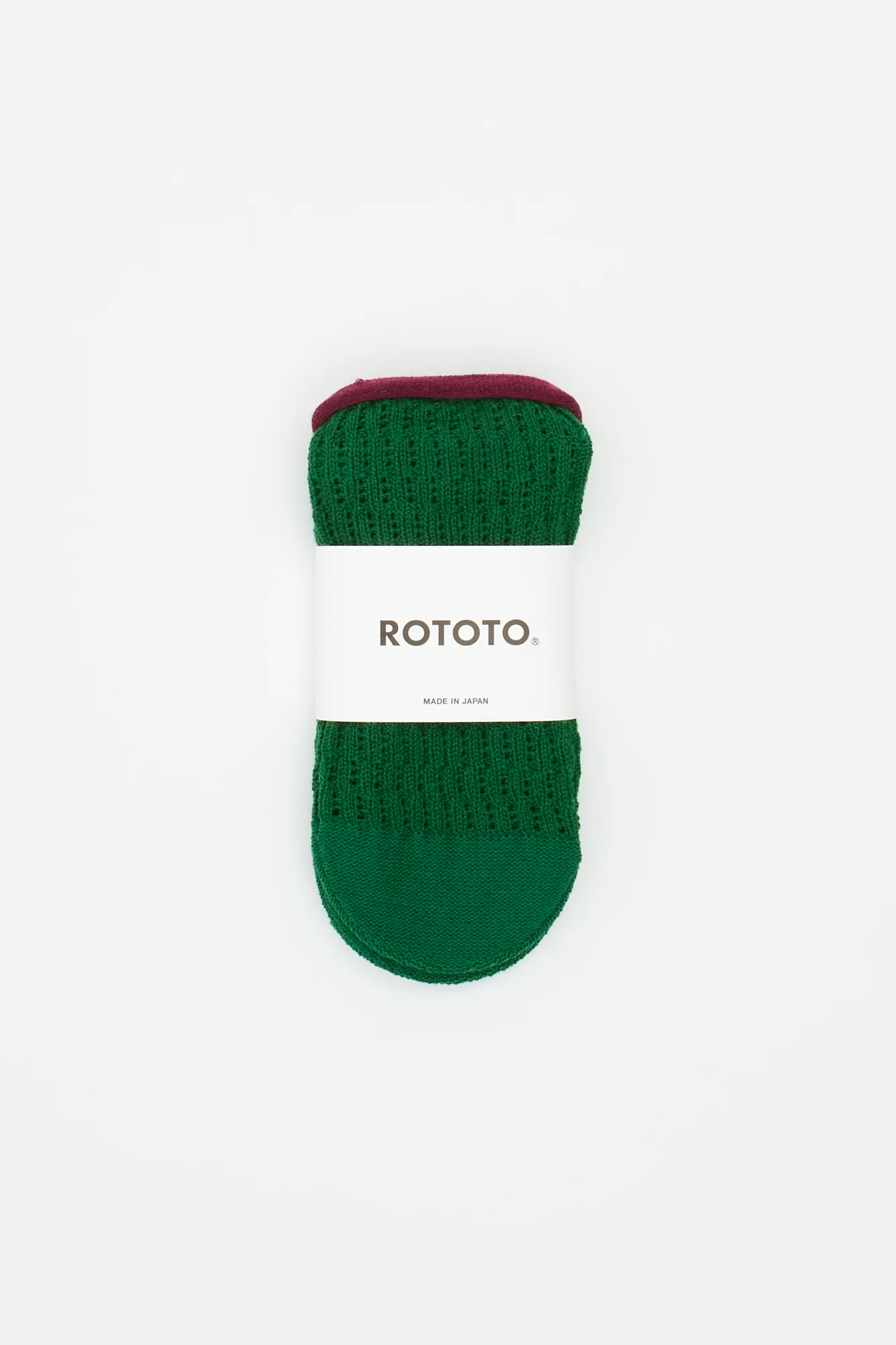 Folk Crochet Socks Green