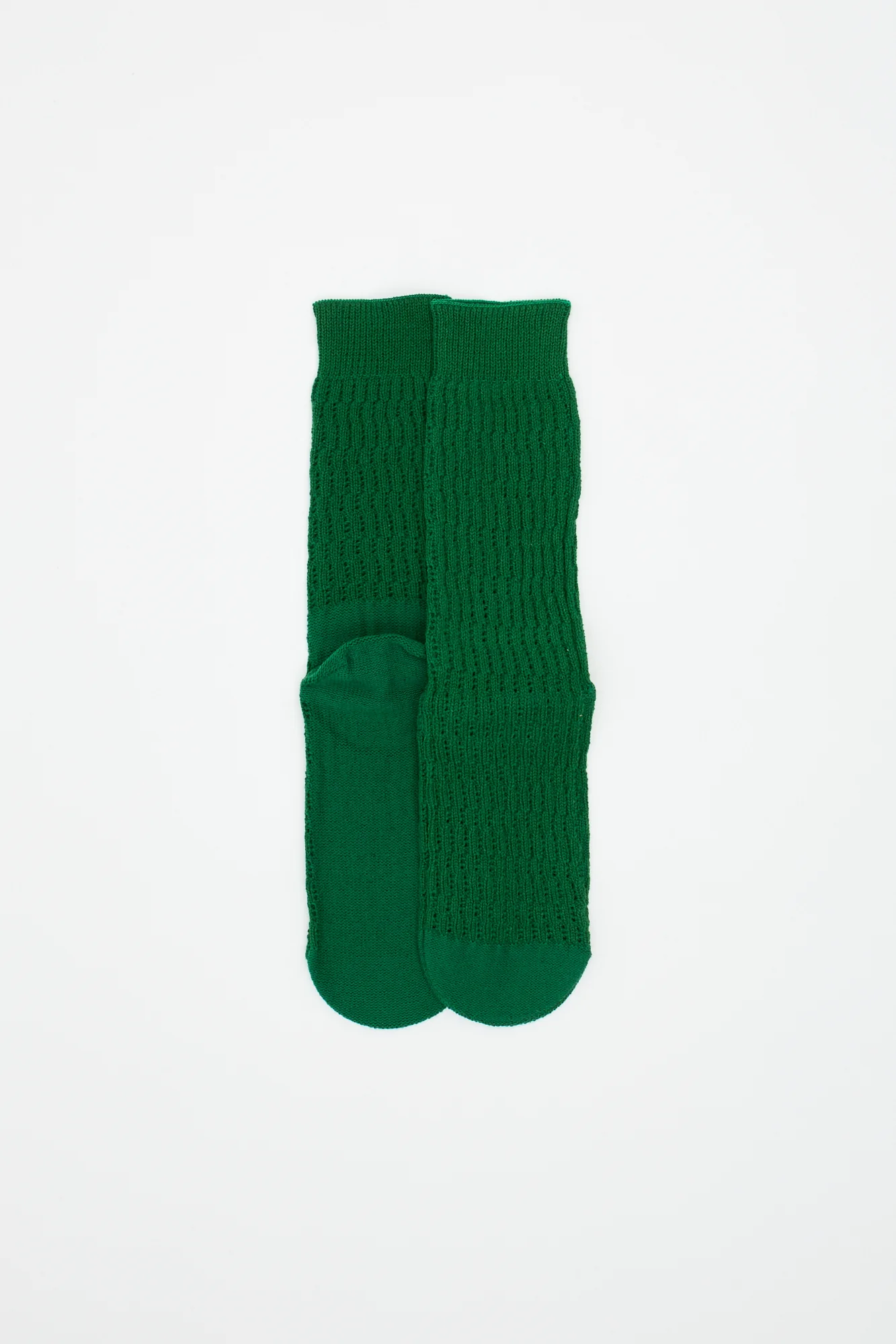 Folk Crochet Socks Green - Image 2