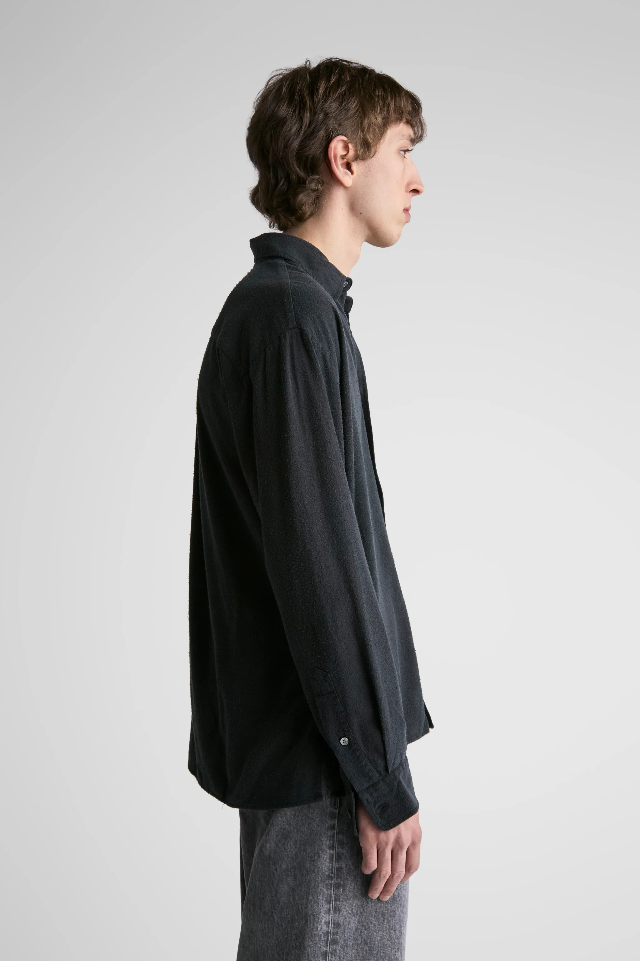 Keen Black Noil Silk - Image 4