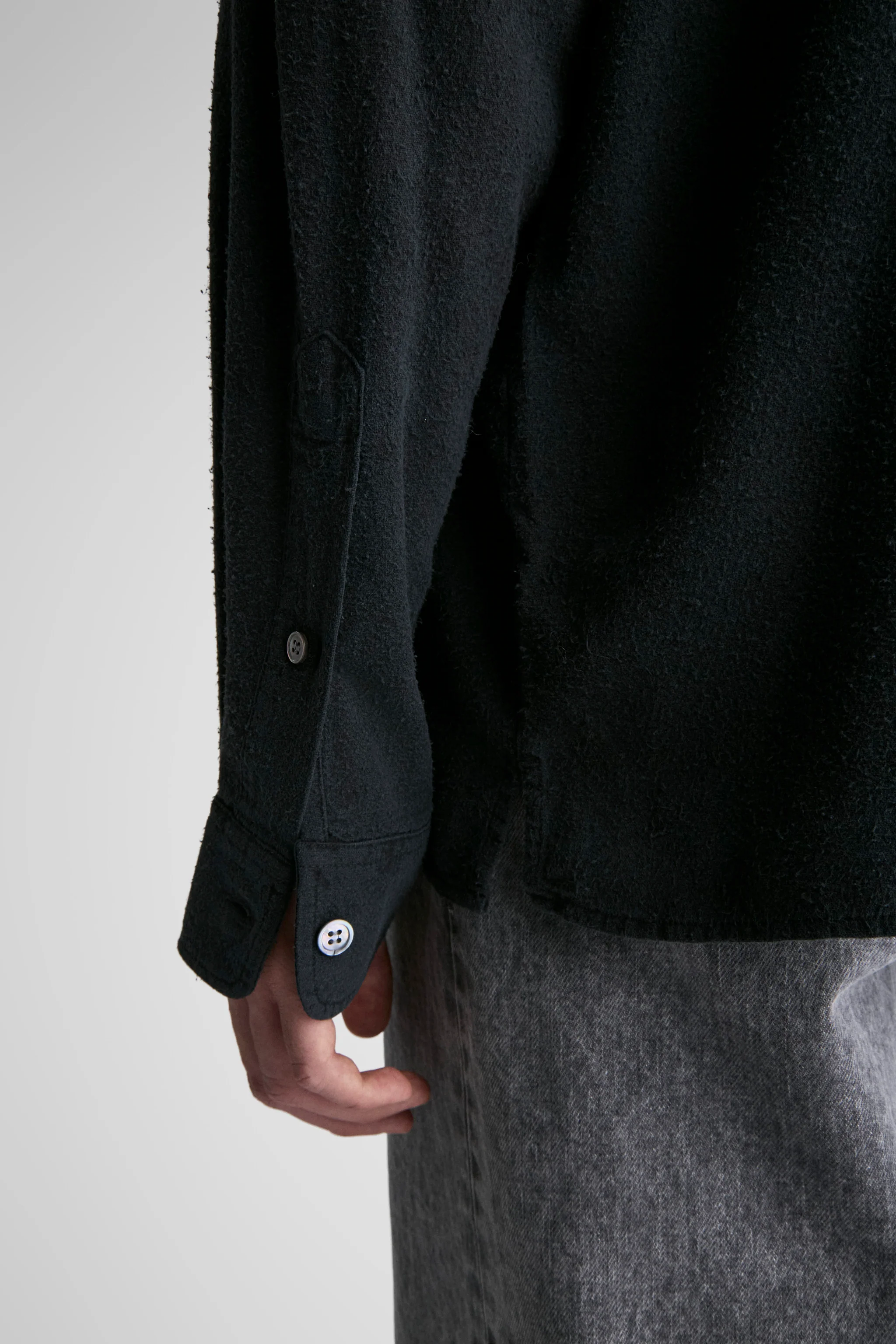 Keen Black Noil Silk - Image 8