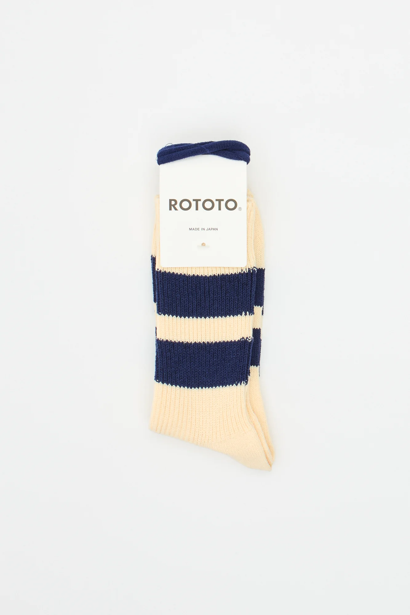 Recycled Cotton Stripe Ecru/Blue