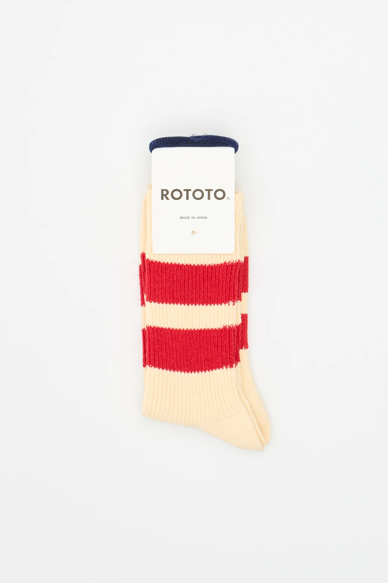 Recycled Cotton Stripe Ecru/Red