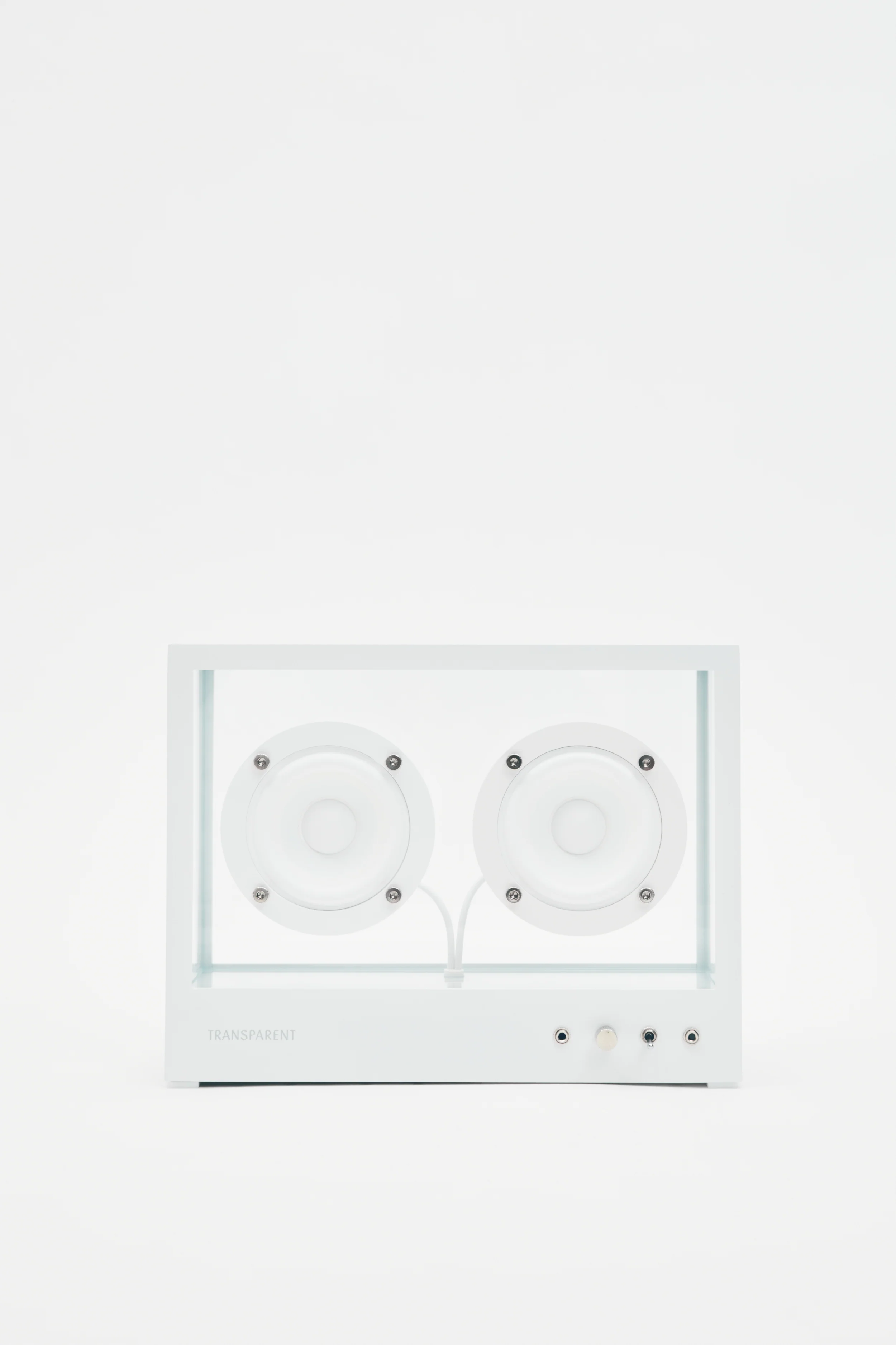 Small Transparent Speaker White