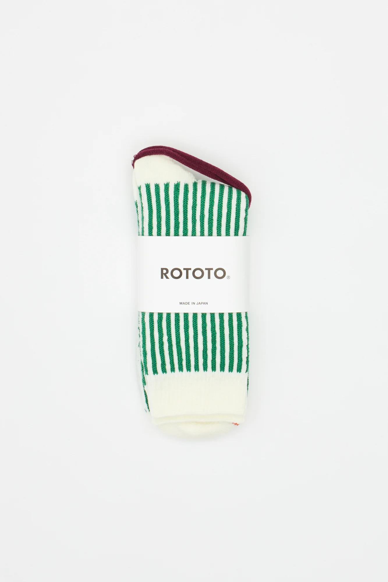 Vertical Stripe Socks Green